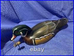 Rare Big Sky Carvers Masters Editions Woodcarvings, Duck with Acorns 307/1250