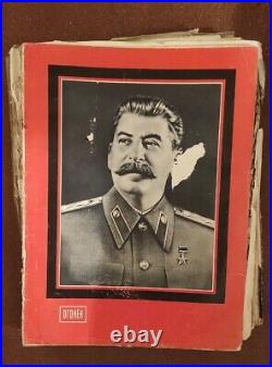 Rare Big meeting Magazine Death Stalin Ogonek 1953 newspaper USSR Russia Soviet