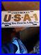 Rare Chevrolet Vtg License Plate'Putting You First in a Big Way!' U-S-A-1