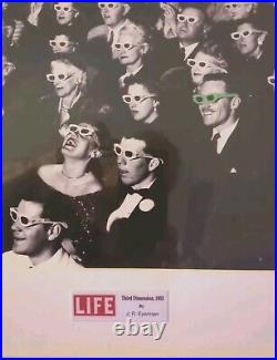 Rare Collectible The Third Dimension 1952 Framed LIFE Photo E. J. Eyerman