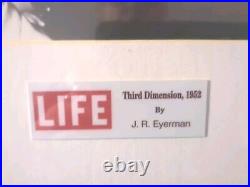 Rare Collectible The Third Dimension 1952 Framed LIFE Photo E. J. Eyerman