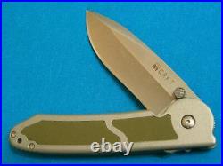 Rare Crkt Columbia River Carson M18-04 Big Folding Survival Bowie Knife Utility