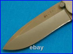 Rare Crkt Columbia River Carson M18-04 Big Folding Survival Bowie Knife Utility