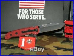 Rare Crkt High Risk Environment Knife M16-14fd Fire Dept. Red G10 Big Dog Tanto