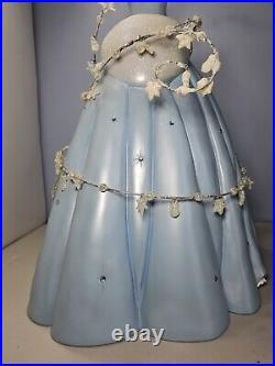 Rare Disney Big Fig 31 Figure Figurine Statue Cinderella With Music Box Base