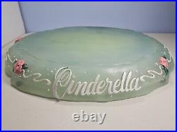 Rare Disney Big Fig 31 Figure Figurine Statue Cinderella With Music Box Base