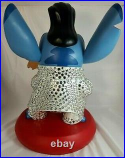 Rare Disney Collectible Lilo & Stitch Elvis Rhinestone Costume Big Figure Statue