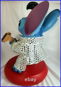 Rare Disney Collectible Lilo & Stitch Elvis Rhinestone Costume Big Figure Statue