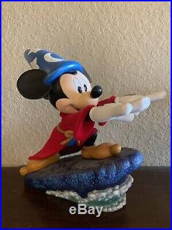 Rare Disney Figure Mickey Mouse Sorcerer Apprentice Big Fig Statue Figurine