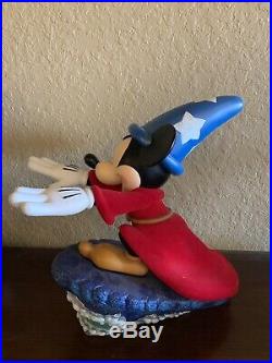 Rare Disney Figure Mickey Mouse Sorcerer Apprentice Big Fig Statue Figurine