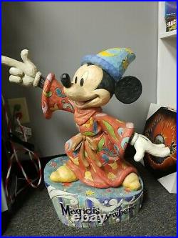 Rare Disney Jim Shore Mickey Mouse Sorcerer Magic is Everywhere Big Figure VTG