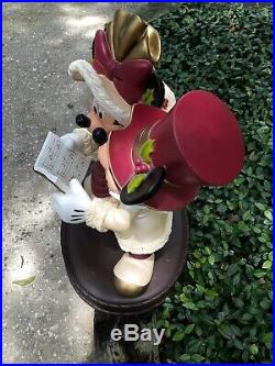 Rare Disney Mickey & Minnie Victorian Christmas Carolers 20 (Big Fig) Figurine