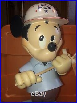 Rare Disney Mickey Mouse Disneyland Park Figure 50th Anniversary Big Fig Statue