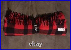 Rare Filson Mackinaw Wool Adventure Blanket with Strap Pendleton Heavy Made in USA