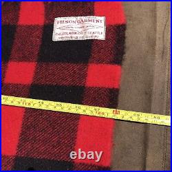 Rare Filson Mackinaw Wool Adventure Blanket with Strap Pendleton Heavy Made in USA