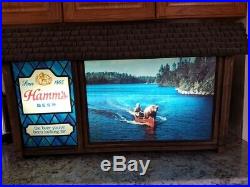 Rare Find! A Vintage 1960's Hamm's Beer Scene-O-Rama Sign withGrizzly Adams & Big