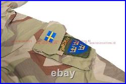 Rare Genuine Swedish Army Desert Camo M90 Windproof Smock Parka Many Big Sizes