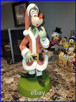 Rare Hard To Find Disney Santa Goofy Big Fig Figurine