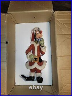 Rare Hard To Find Disney Santa Goofy Big Fig Figurine