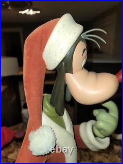 Rare Hard To Find Disney Santa Goofy Big Fig Figurine