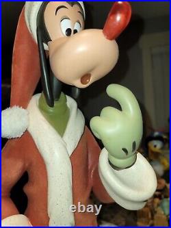 Rare Hard To Find Disney Santa Goofy Big Fig Figurine