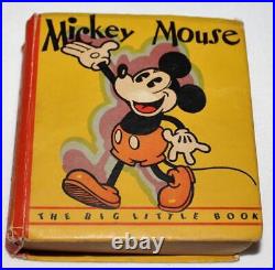 Rare High Gradedisney 1933 Mickey Mouse #717 Whitman 1st Big Little Book-unread