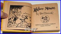 Rare High Gradedisney 1933 Mickey Mouse #717 Whitman 1st Big Little Book-unread