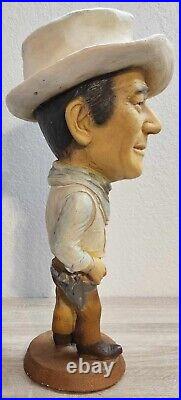 Rare Intact Vintage John Wayne 1979 Esco 19 Tall Chalkware Statue