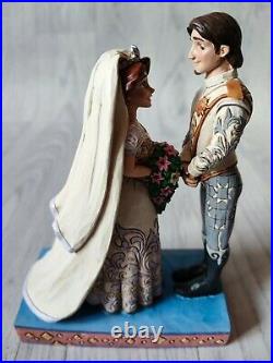 Rare Jim Shore Disney Traditions The Big Day Rapunzel & Flynn Tangled Wedding