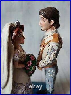 Rare Jim Shore Disney Traditions The Big Day Rapunzel & Flynn Tangled Wedding