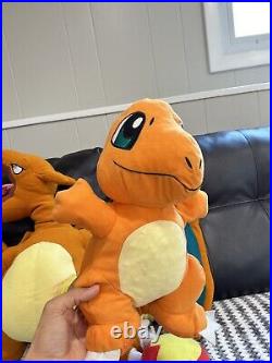 Rare Jumbo Pokemon Charizard 30 Plush Walmart VTG Big Vintage Bonus Charmander