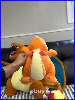 Rare Jumbo Pokemon Charizard 30 Plush Walmart VTG Big Vintage Bonus Charmander