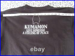 Rare Kumamon Sweatshirt Kumamon Big Logo Spellout Kumamoto Japan Rescue Bear L