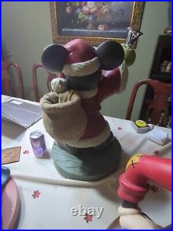 Rare Large 21 tall Disney Santa Mickey Mouse Big Figure Orgin Box Mint