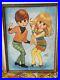 Rare Lee Big Eyed Girl & Boy Dancing Go Go Art Print 60s Vintage Retro