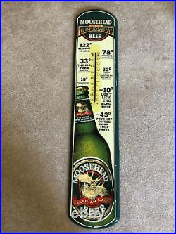 Rare Moosehead Beer The Big Thaw Spring 1999 Thermometer Measures 38 x 8