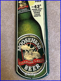Rare Moosehead Beer The Big Thaw Spring 1999 Thermometer Measures 38 x 8