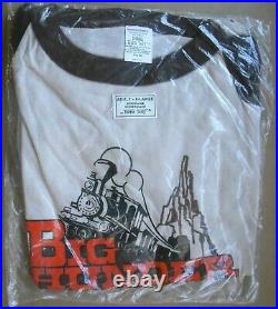 Rare NEW Vintage 1980 Big Thunder Mtn Opening Walt Disney World Ringer TShirt XL