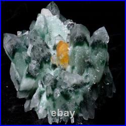 Rare Natural Green Crystal Tibetan Quartz Crystal Big Cluster Healing Reiki Gift