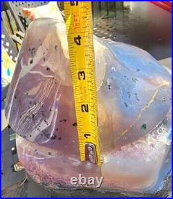 Rare Nature Amethyst Geode Cluster Feng Shui Big Treasure Bowl With Crystal Lid