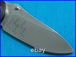 Rare Nn Big Browning Model0289 Five Pines Lockback Folding Hunter Survival Knife