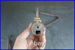 Rare Old Iron Big Lock Key Antique Heavy Vintage India Strong Unique Shape Lock