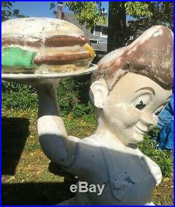 Rare Original Bob's Big Boy Restaurants Fiberglas Statue Figurine 4 1/2 1960's