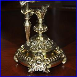 Rare P. E. Guerin New York, NY Large Harvard Student Oil Lamp Complete 1887