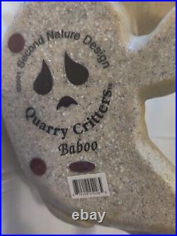 Rare Pristine Quarry Critters Second Nature Design Big Majestic BABOO Bear