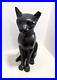 Rare Retired BIG 1982 Lladro Egyptian Cat 13 Tall Porcelain Sculpture FLAWED