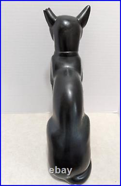 Rare Retired BIG 1982 Lladro Egyptian Cat 13 Tall Porcelain Sculpture FLAWED