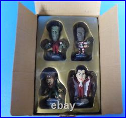 Rare Sideshow UNIVERSAL MONSTERS Little Big Heads Holiday Gift Set Retailer Box