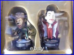 Rare Sideshow UNIVERSAL MONSTERS Little Big Heads Holiday Gift Set Retailer Box