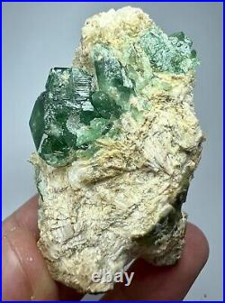 Rare Terminated Tsavorite Like Top Green Big Demantoid Garnet Crystal on Matrix